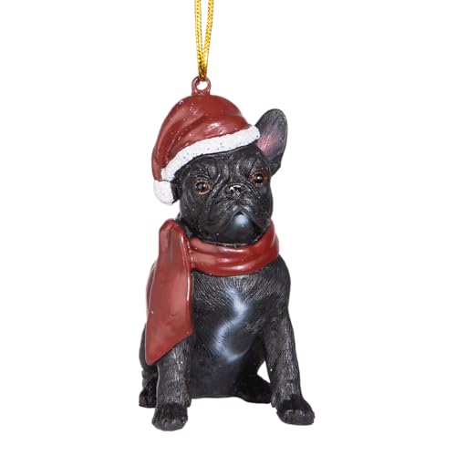 Design Toscano Christbaumschmuck, Französische Bulldoge