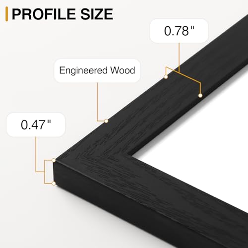 Image of Vittanly 10 Pack Picture Frames, Picture Frames Collage Wall Decor with Two 8x10, Four 5x7 and Four 4x6 Photo Frames, Gallery Wall Frame Set for Wall or Tabletop Display, Black, Walnut Brown and Grey