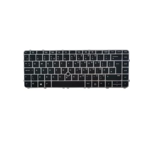 Clavier pour HP EliteBook 840 G4 noir avec touches au format UK English Layout