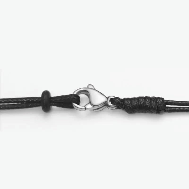 Cordon de collier ciré pour fabrication de bijoux et corde de cire tressée 1mm ZYFSHA 65cm