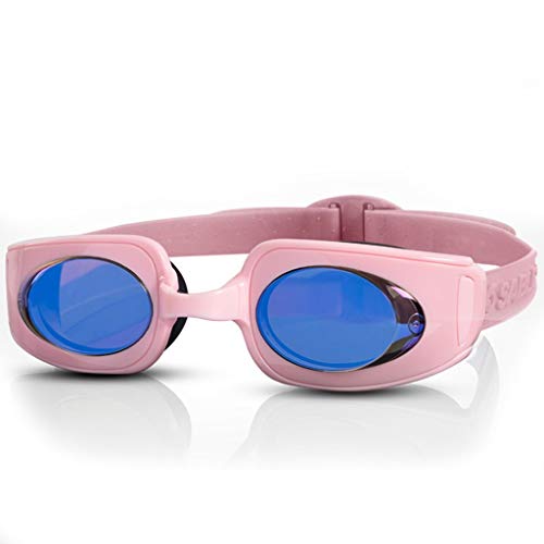 GYBBHia Gafas de natación, diseñadas for triatlón, antivaho, protección UV, silicona, sin fugas, cómodas for adultos, hombres, mujeres, unisex.(Blue,White)