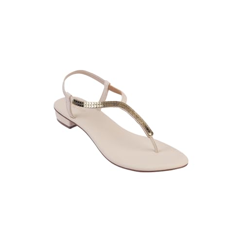 Image of Metro Women Black Synthetic Flat Casual Sandal