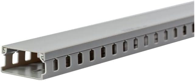 StarTech.com 5.6ft Server Rack Cable Management - Customizable 2in x 1in Open Slot Network & Data Finger Duct Wire Raceway Organizer w/ Cover, TAA (AD105X1)