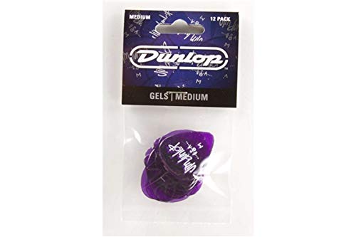 Dunlop médiators Gels Medium, violet (12 pièces) - Les Beatles, Paul McCartney, John Lennon, RIngo Starr, George Harrison Dunlop médiators Gels Medium, violet (12 pièces)