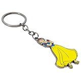 LUV HER Disney Themed Keychain - Metal, Durable, Disney Princesses Character Charm Snow White Keychain, Ages 3+