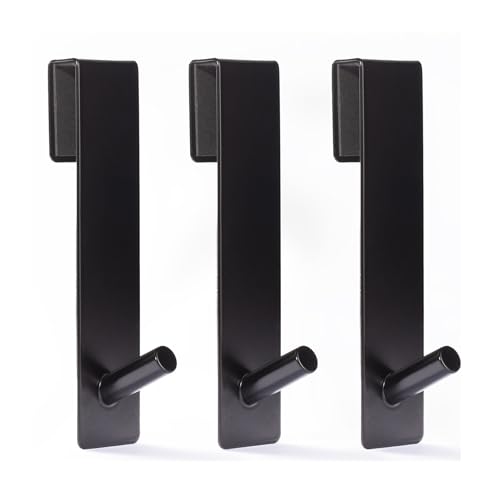 XAQAMY 3 Piezas Perchero Puerta Baño, Ganchos Colgador Puerta, Gancho para Mampara de Ducha, Perchero para Puerta Sin Taladrar Acero Inox Gancho de Puerta para Colgar Ropa (13.3CM)