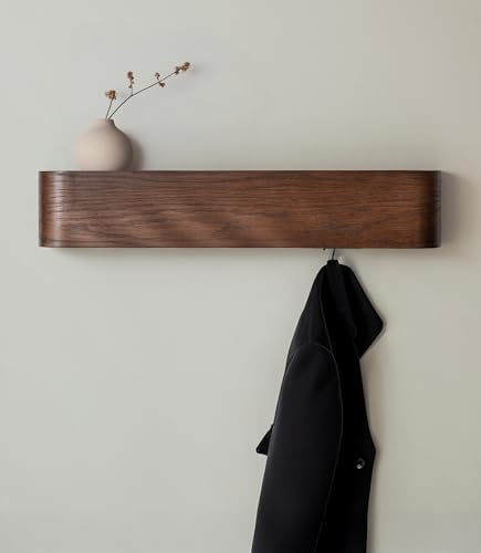 Appendiabiti Da Parete IBUYKE In Legno E Acciaio - Stile Industriale Per Ingresso, Camera, Bagno, Bianco - Foto 10