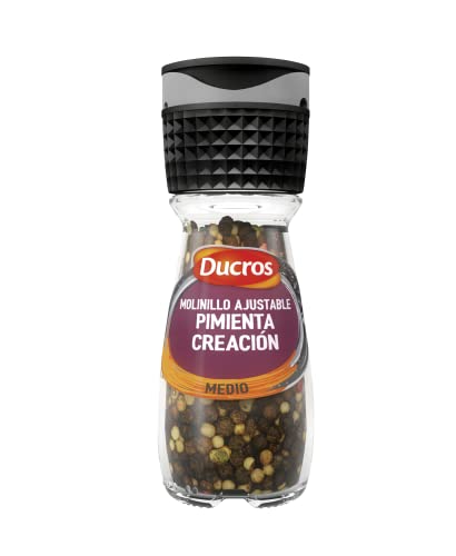 DUCROS - Especias Cocina - Molinillo Pimienta, n°8 Creación - Intensidad Fuerte - Para Condimentar - 34g
