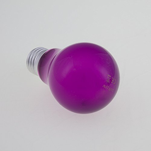 coloré Ampoule A19 230 V/25 W comme fête Lightings/Culot à vis ES/e-27/violet - Coloré Constant - Showking Cover