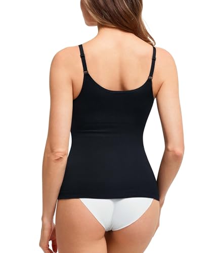 LODAY Shapewear Tank Tops for Women Compression Tank Top Tummy Control Shapewear Scoop Neck Camisole Cami Tops3