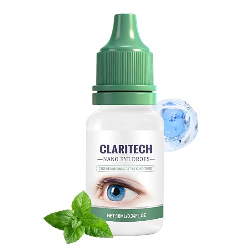 Gotas Humectantes Para Los Ojos - 10 ml Solución Hidratante - Lubricante Ocular | Para Cuidado Visual Mañana Antes Del Maquillaje Día Noche Viaje Vacaciones Trabajo Estudio Hogar Interior Exterior