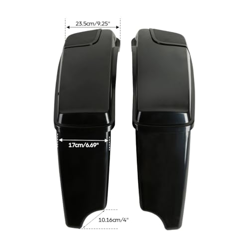 Alforjas duras extendidas 4 pulg para Harley Touring 2014-2024 miniatura 4