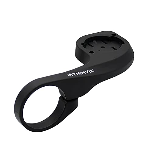 Image of Thinvik Egde Out Front Bike Computer Mount for Garmin Edge 840 /830 /820 /810 /800 /540 /530 /520 /Plus /520 /510 /500 /200 /25 Touring and Touring Plus Compatible with 31.8 /25.4mm Handlebar (Basic - Printed Logo)