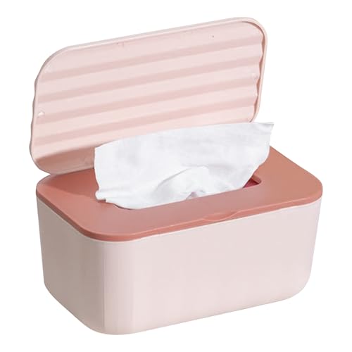 Rrlihjgu Caja Organizadora De Toallitas Húmedas,Organizador De Papel para Baño | Organizador Hermético Multiusos Antipolvo para Guardería Coche Maquillaje Cocina Baño Y Pañales