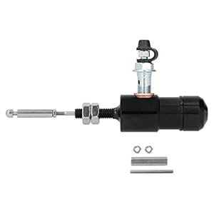 Embrayage Hydraulique Pompe de Transfert Efficace M10x1.25mm Moto Universelle Pompe D’embrayage Hydraulique Système de Tige de Maître-cylindre Adapté pour Moto(noir)