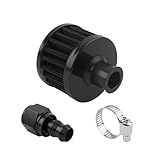 12mm Fuel Cell Vent Filter with 8AN (3/4-16) Female Fitting,High Efficiency Fuel Tank Breather/Vent Filter for Engine Fuels System,Universal Engine Vents Filters Car Accessories