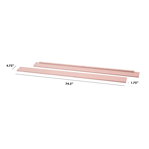 Image of Davinci Hidden Hardware Twin /Full-Size Bed Conversion Kit (M5789) in Petal Pink