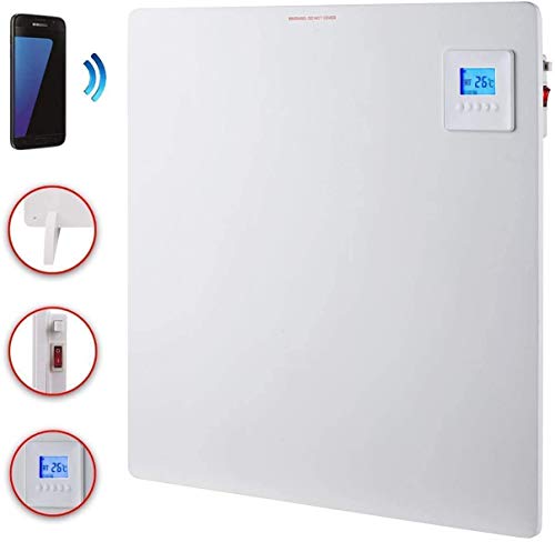 DMS® Infrarood-verwarmingspaneel met app-bediening, digitale lcd-display en timer, inclusief pootjes - Image 3