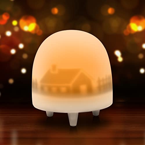 VOXON LED Nachtlicht für Kinder, Wiederaufladbare Silikon Kinder Lampe Nachtleuchte LED Nachtlampe mit Warm-Licht und Farbwechsel Modi, Touch Control, 0,5H Timer für Wohnräum Deko und Geschenk Cover