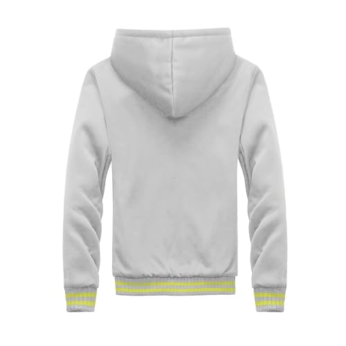 Heavyweight Sherpa Hoodies for Men Full Zip Wool Warm Thick Coats Workout Fleece Hoodie Sweatshirts Work Jackets Winter2