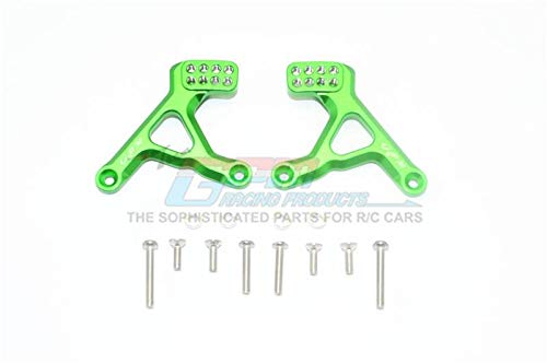 Traxxas TRX-4 Defender / TRX-4 Tactical Unit Upgrade Parts Aluminium Rear Adjustable Shock Tower - 2Pc Set Green