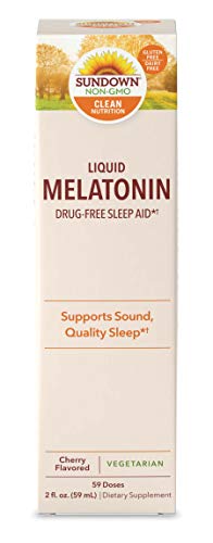 Sundown Naturals Sublingual Melatonin Liquid Cherry Flavor, 2 Ounces
