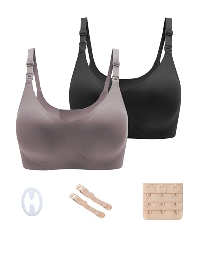 Nursing Bras for Breastfeeding, Seamless Ultra Comfort Nursing Bra, Classic Maternity Bra Nursing Bras for Women