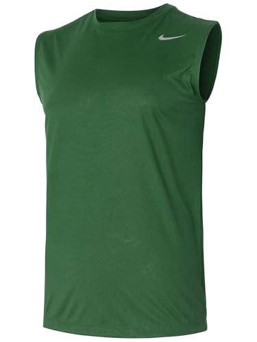 Nike Mens Legend Dri Fit Sleeveless T Shirt (Green, 4XL)