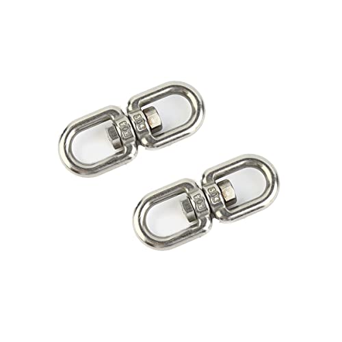 Swivel Eye Hook 304 Stainless Steel Eye To Eye Swivel Ring M16 Eye Swivel Ring Eye Bolts For Anchor Chain Web Tree Swing Hammock Chair - Image 3