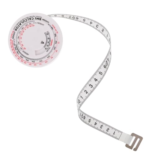 OHPHCALL Accurate Body Measuring Tape 1.5m Retractable Bmi Calculator for Fitness Tracking