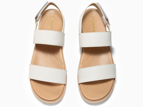 Image of Coutgo Women's Arch Support Adjustable Strap Flat Sandals