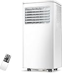 Antarctic Star 8000 BTU(ASHRAE) 5000 SACC Portable Air Conditioner, 3-in-1 AC Unit with Dehumidifier & Fan, 24H Timer, Sleep Mode, Remote Control, Digital Display for Home & Office