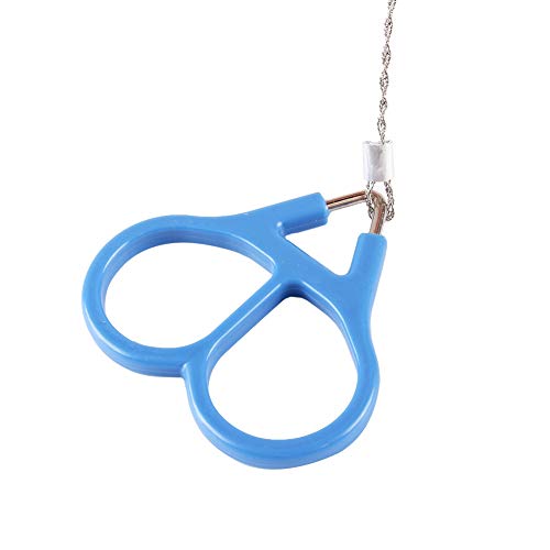 Hand Wire Saw with Saw Tooth and Two Rings, High Strength Steel Outdoor Survival Tool for Fishing Hunting Camping Travel, Flexible Lightweight Equipment