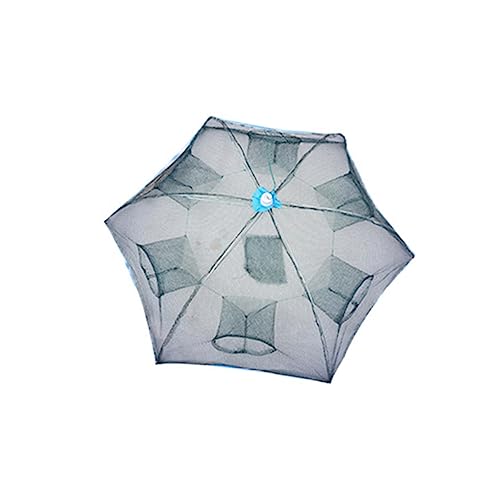 Kisangel 360° Design Fish Net High Precision Mesh Easy to Use Bait Cast Net for Crayfish Crab
