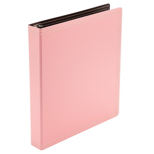 Wilson Jones Resource Recycled 3-Ring Binder, Durable Hinge, 1 Inch Capacity, Pink (W31921)