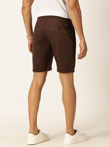 Image of Thomas Scott Men's | Solid | Mid Rise | Light Weight | 100% Cotton | Casual | Chino | Shorts for Men