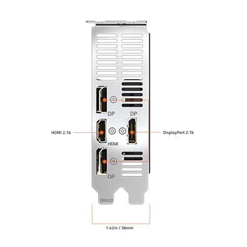 GIGABYTE GeForce RTX 5060 OC Low Profile 8G Scheda Grafica 8G, 8GB 128-bit GDDR7, PCIe 5.0, Supporta fino a 4 display, Scheda video GV-N5060OC-8GL - Scheda video - Immagine 5