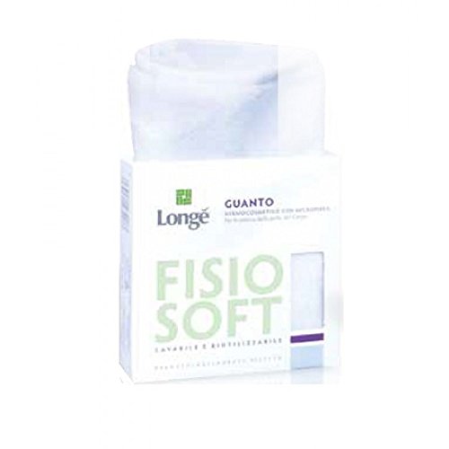 Longé fisio soft guanto microfibra lavabile e riutilizzabile guanto dermocosmetico con microfibra per una pulizia delicata ma efficace della pelle del corpo