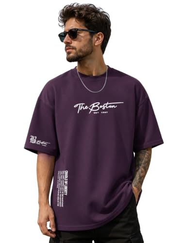 Image of ColorChakra Oversized Tshirt for Mens Down Shoulder Loose fit t-Shirt Men Oversize t-Shirt M to 4XL