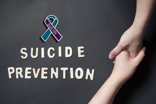 Image of Suicide Awareness and Prevention Pin - Bulk Packs - Variety Pack of Teal & Purple Ribbon Pin Perfect for Support Groups, Gift-Giving and Fundraising