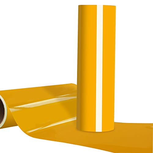 Heat Transfer Vinyl Yellow Htv Roll For Tshirt 12"X12Ft Compatible With All Cutting Plotter Machines #TOP1