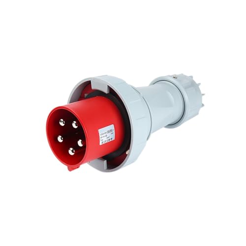 Base de panel 5P 125A IP67 para toma trifásica industrial de pared de 415V 7