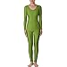 Muka Cuello Redondo Manga Larga Unitard Lycra Zentai Body Catsuit Dancewear-Nude-XXL