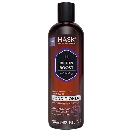 HASK Biotin Boost Thickening Conditioner, Thickening for all hair types, colour safe, gluten-free, sulfate-free, paraben-free - 1 355mL Bottle