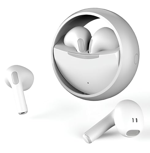 Image of Ear Spin True Wireless in Ear Earbuds, Bluetooth 5.4, 35ms Low Latency Gaming Mode, 30Hrs Playtime Fast Charging, HiFi DSP Sound, Quad-Mic ENC, 13mm Driver, IPX6 Water Resistance. (White)