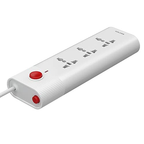 Kenz Spike Guard 3 International Socket with Surge & Spike Protection with 2Mtr Wire - kolors Brand-image-45