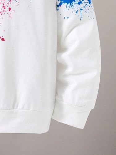 Image of Boys Humour and Comic Printed Long Sleeves Sweatshirt, Cotton Blend, Hooded Neck