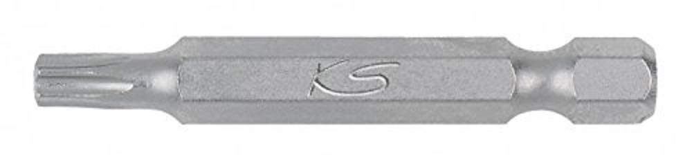 KS-Tools 911.2774 1/4" Bit TX m.Bohrung,50mm,TB8, Satin Chrome