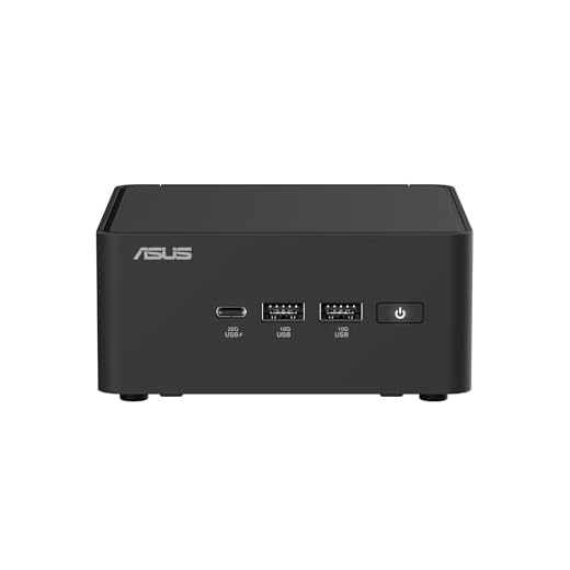 ASUS Mini PC | NUC 15 Pro | Schwarz | Core 5 210H | RAM: 16GB | SSD: 500GB | Windows 11 Pro | Office 2024 Pro | Sicherungsstick