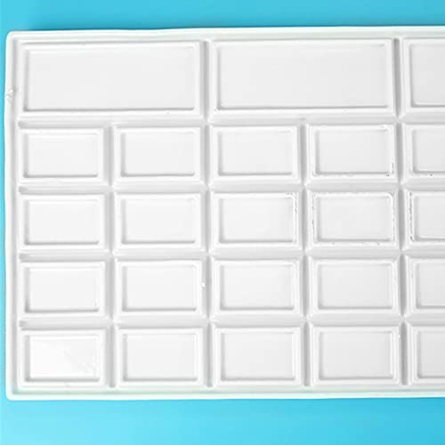 Palette céramique rectangle 24 trous pour ne plus mélanger vos peintures